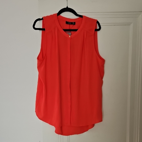 Apt. 9 Coral Sleeveless Blouse, Sz XL, NWT - Picture 1 of 5